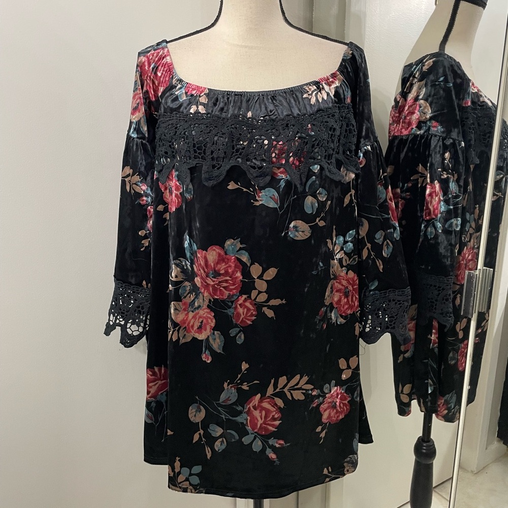 Southern Fried Chicks off the shoulder dress